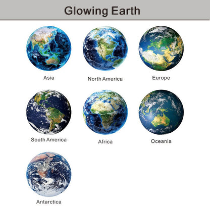 30cm Luminous Earth Sticker Universe Planet Fluorescent Wall Stickers In The Dark DIY Stickers Kids Bedroom Decoration