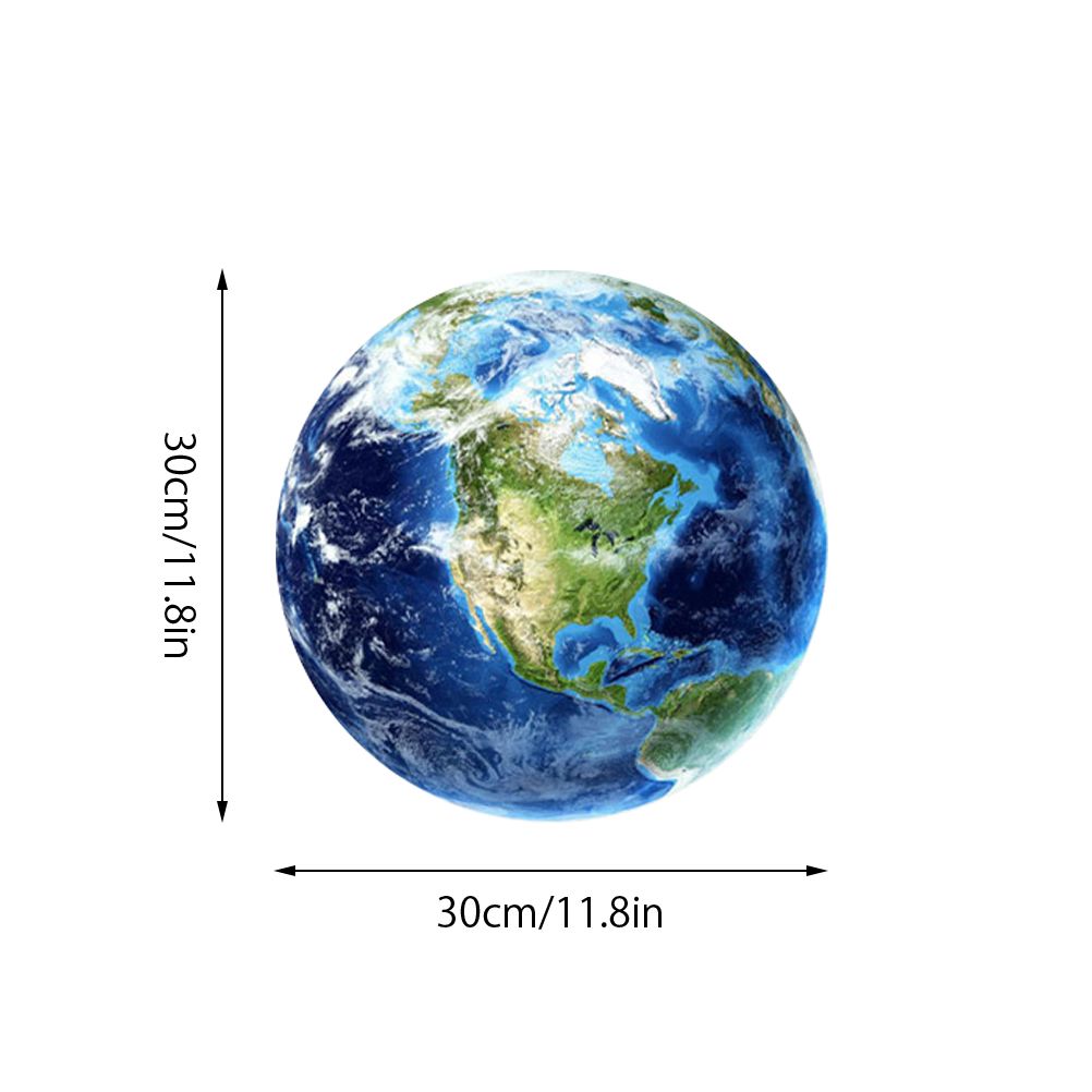 30cm Luminous Earth Sticker Universe Planet Fluorescent Wall Stickers In The Dark DIY Stickers Kids Bedroom Decoration