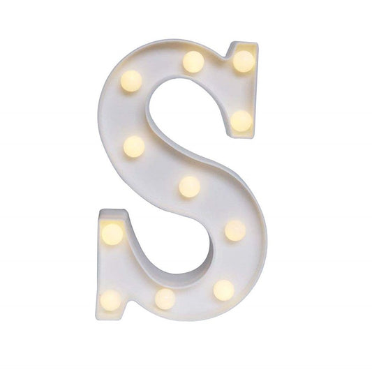 LED 26 Alphabet Letter Number Lights Ampersand Symbol Love Heart Light Up Sign Lamp For Love Wedding Home Party Holiday Bar Decoration