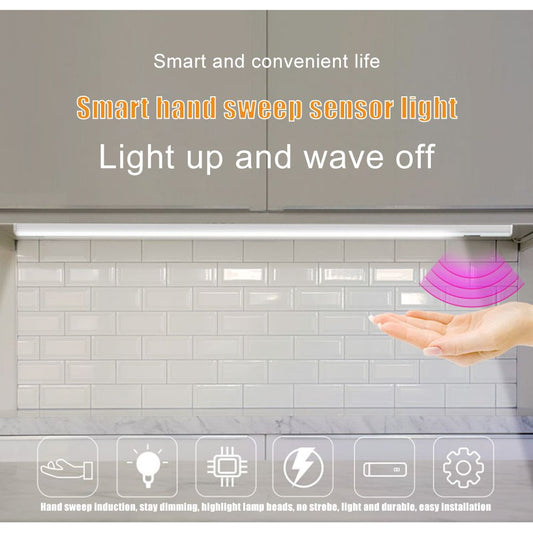 Induction Cabinet Light LED Closet Night Strip Light USB Intelligent Sensor Light Bar