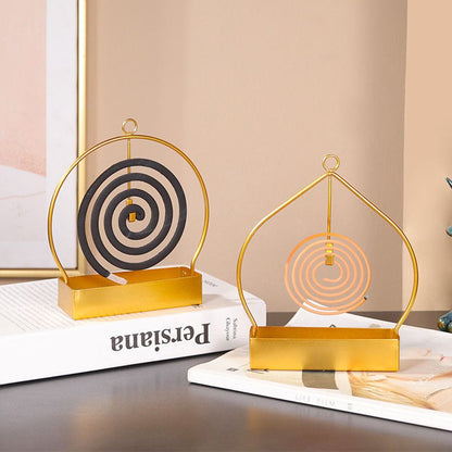 Incense Spiral Holder Metal Iron Mosquito Spiral Metal Holder Summer Incense Holder Mosquito Spiral Container Home Incense Holder