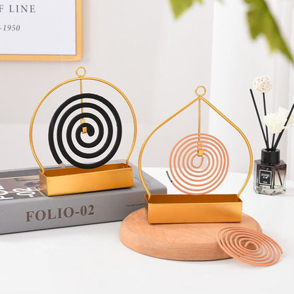 Incense Spiral Holder Metal Iron Mosquito Spiral Metal Holder Summer Incense Holder Mosquito Spiral Container Home Incense Holder