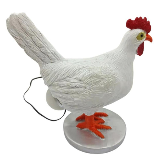 Chicken LED Lamp Resin Lifelike Chicken Laying Egg Night Light Novel Easter Halloween Christmas Bedroom Home Decoration