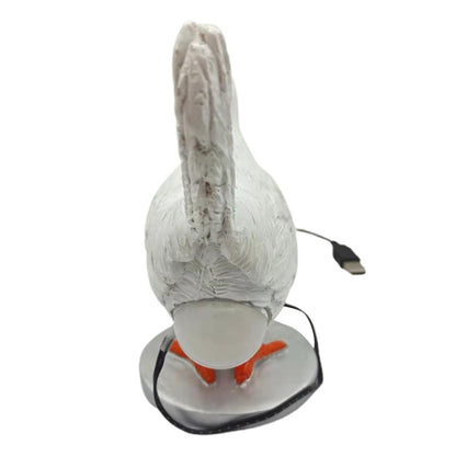 Chicken LED Lamp Resin Lifelike Chicken Laying Egg Night Light Novel Easter Halloween Christmas Bedroom Home Decoration