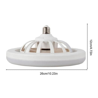 Ceiling Fans with Lighting 30W Dimmable Fan Lamp Modern Smart E27 Lamp Head Fan Light for Home Bedroom Living Room