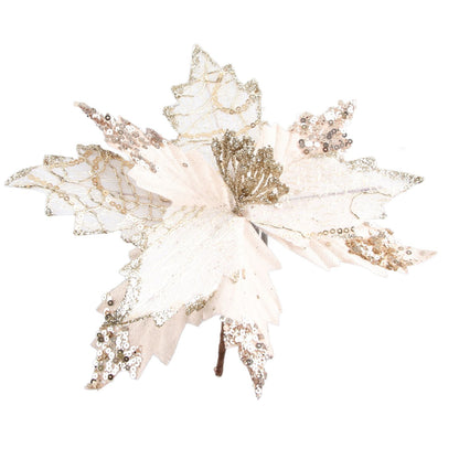 Christmas Flower Simulation Christmas Tree Decoration Christmas Glitter Flower