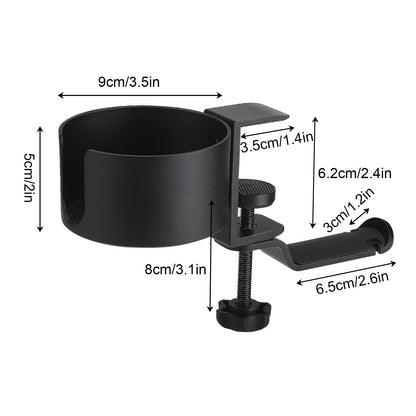 Desk Cup Holder with Headphone Hanger
