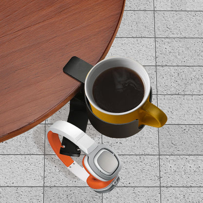 Desk Cup Holder with Headphone Hanger