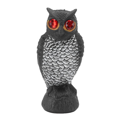 Owl Bird Deterrent Garden Plastic Red Eyes Owls to Keep Birds Away Fine Details Wear Resistant Owls to Keep Birds Away Cartoon Flaky Small Owl
