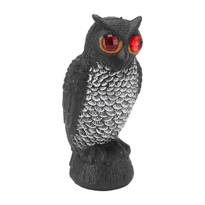 Owl Bird Deterrent Garden Plastic Red Eyes Owls to Keep Birds Away Fine Details Wear Resistant Owls to Keep Birds Away Cartoon Flaky Small Owl
