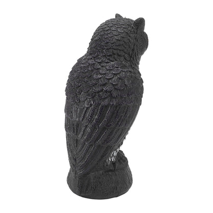 Owl Bird Deterrent Garden Plastic Red Eyes Owls to Keep Birds Away Fine Details Wear Resistant Owls to Keep Birds Away Cartoon Flaky Small Owl