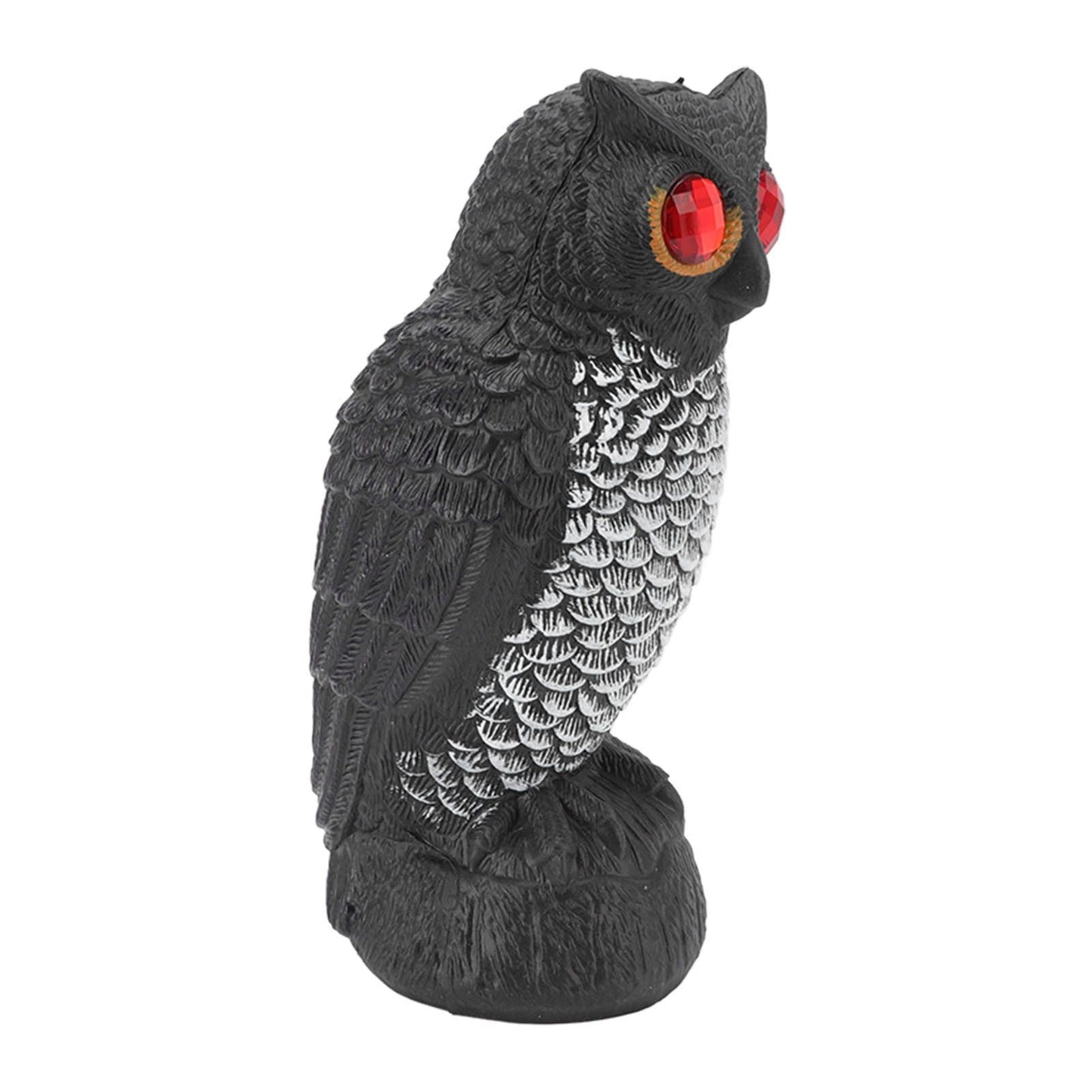 Owl Bird Deterrent Garden Plastic Red Eyes Owls to Keep Birds Away Fine Details Wear Resistant Owls to Keep Birds Away Cartoon Flaky Small Owl
