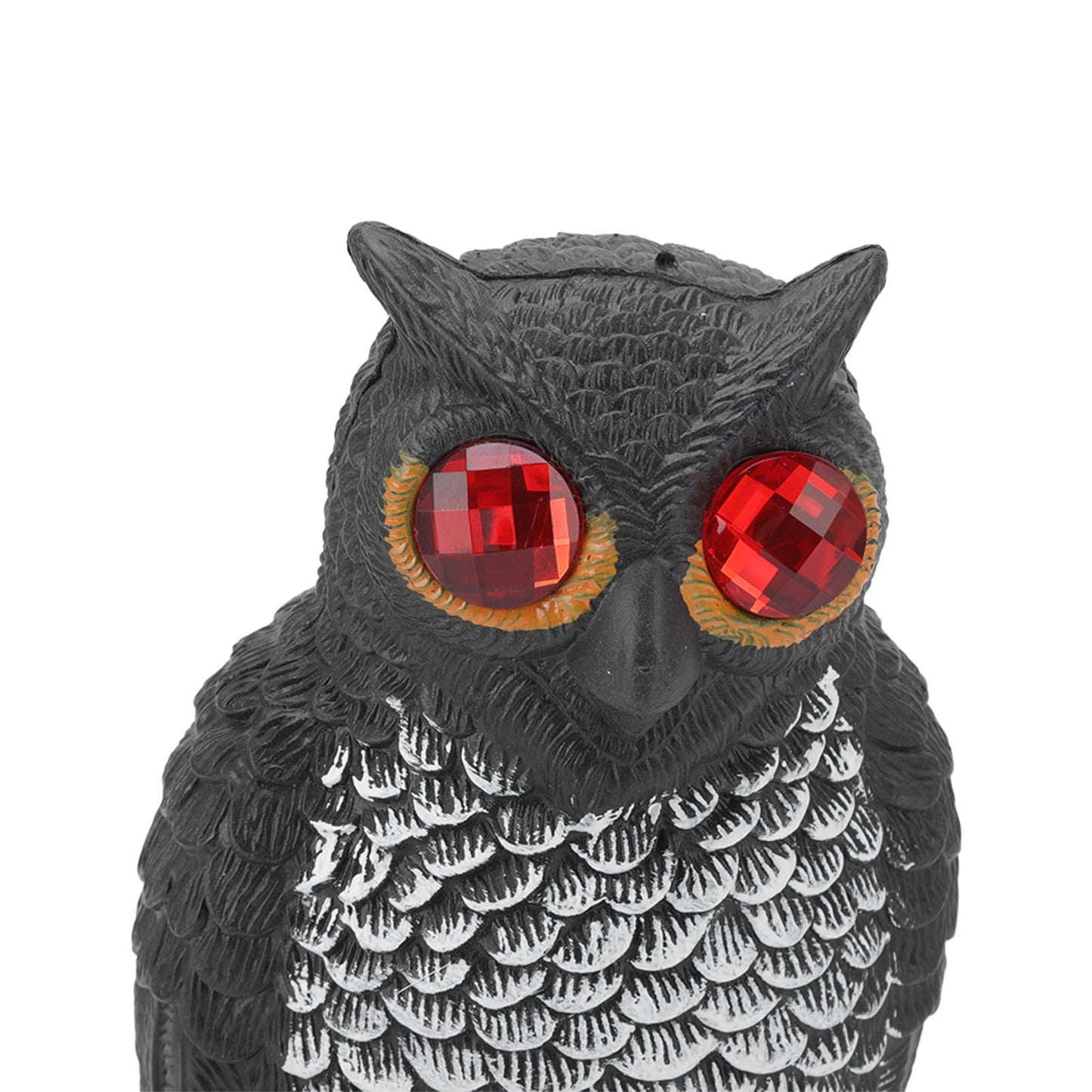 Owl Bird Deterrent Garden Plastic Red Eyes Owls to Keep Birds Away Fine Details Wear Resistant Owls to Keep Birds Away Cartoon Flaky Small Owl