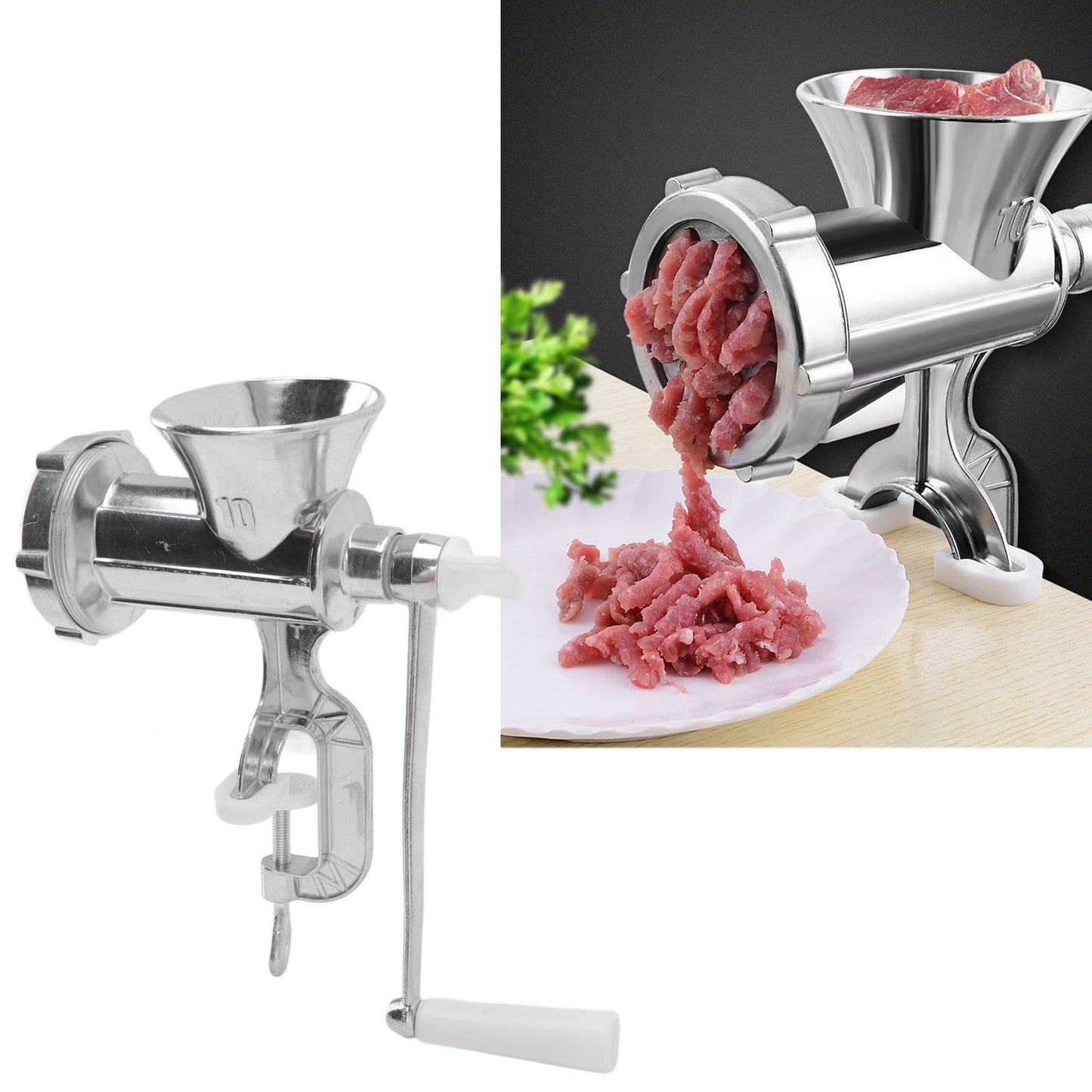 Meat Grinder Multifunctional Large Heavy Duty Home Aluminum Alloy Manual Meat Grinder Hand Crank Meat Sausage Filler