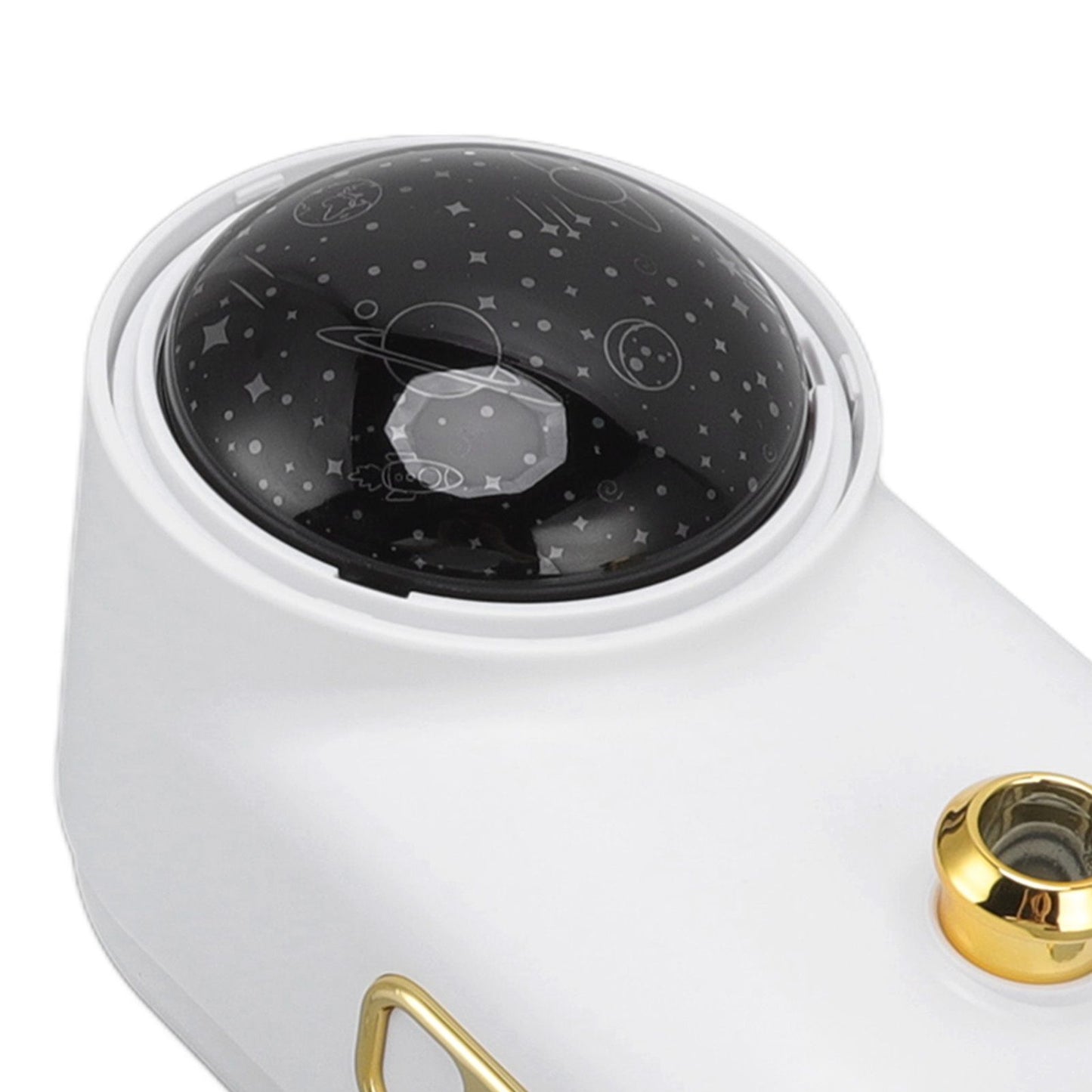 Train Air Humidifier Projector Cartoon Retro Charging Soft Light Desktop Humidifier Night Light for Bedroom Office White