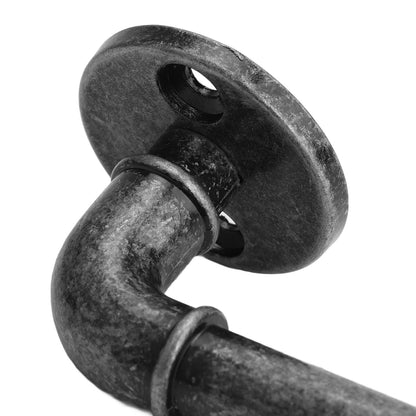 Gate Pull Handle Zinc Alloy Retro Round Base Furniture Hardware for Door Drawer Cabinet Wardrobe Closet Retro Silver
