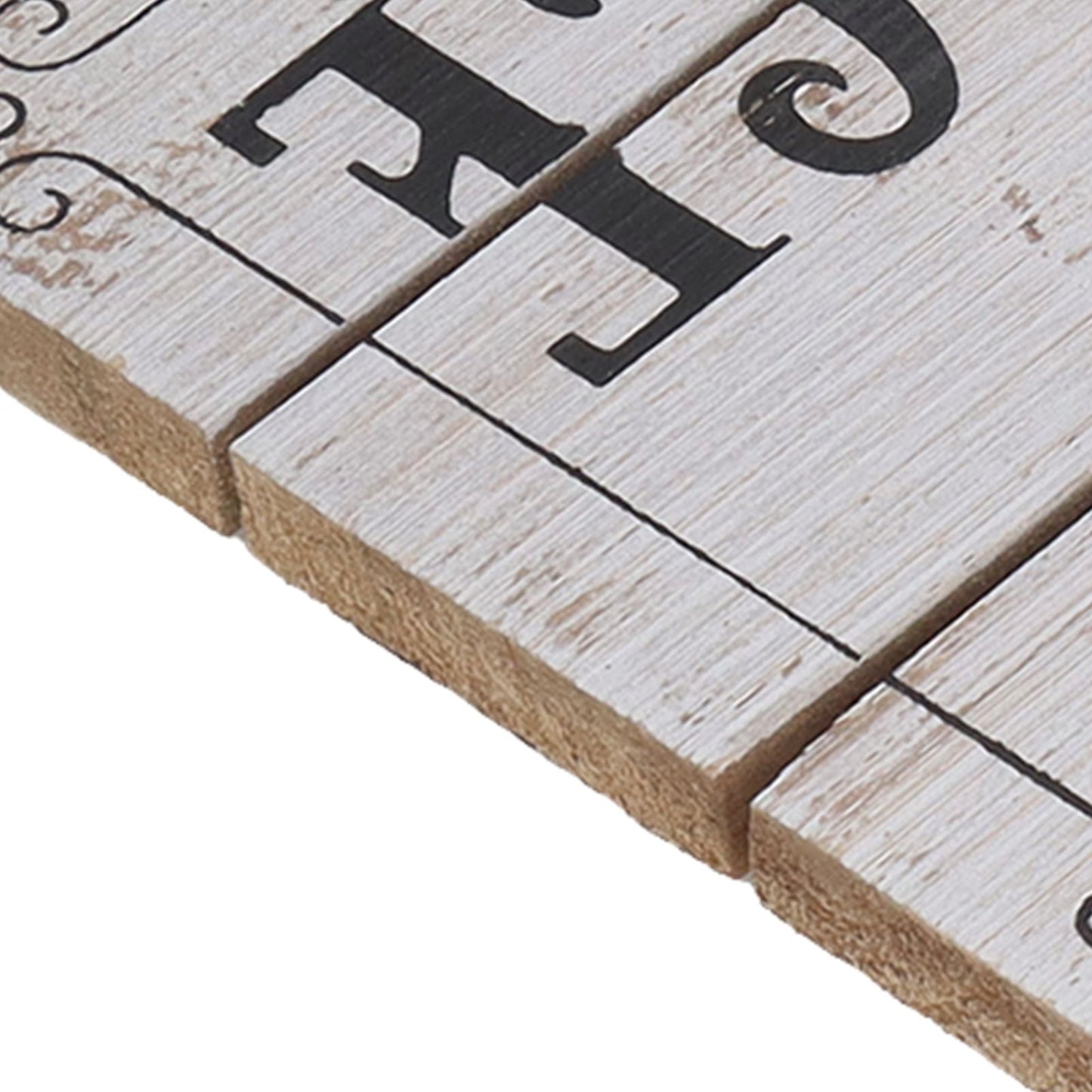 Decorative Wooden Sign Novel Waterproof Table Sign Hanging Decoration with Happy Place for Courtyard
