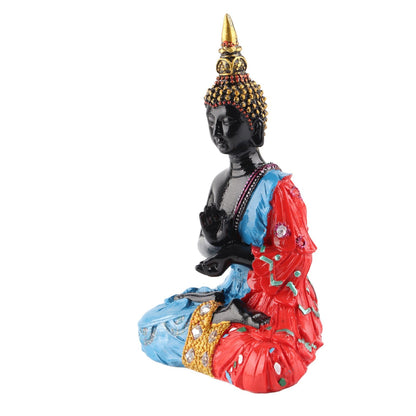 Thai Reclining Buddha Statue Ornament Positive Energy Handcrafted Resin Buddhist Figurine for Home Decoration