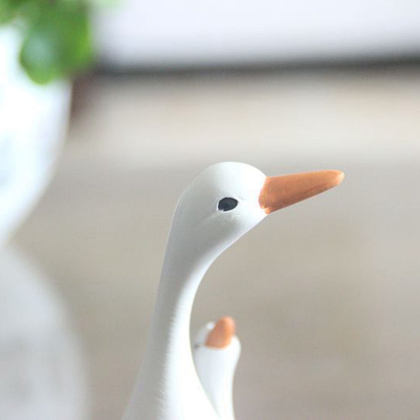 Simulation Duck Toy Synthetic Resin Mother and Baby Duck Model for Household Tabletop Living Room Ornament L
