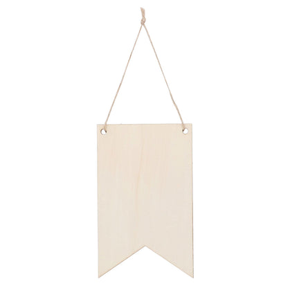 48Pcs Unfinished Hanging Wood Sign Poplar Plywood Blank Wooden Plaque with Ropes for Pyrography Painting Writing