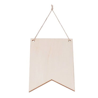 48Pcs Unfinished Hanging Wood Sign Poplar Plywood Blank Wooden Plaque with Ropes for Pyrography Painting Writing