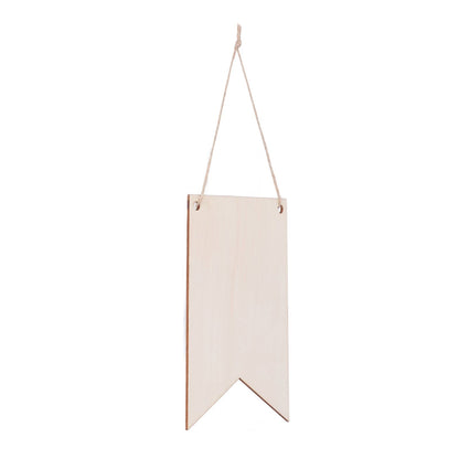 48Pcs Unfinished Hanging Wood Sign Poplar Plywood Blank Wooden Plaque with Ropes for Pyrography Painting Writing