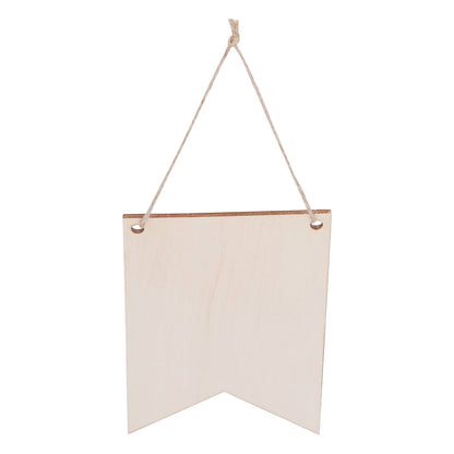 48Pcs Unfinished Hanging Wood Sign Poplar Plywood Blank Wooden Plaque with Ropes for Pyrography Painting Writing