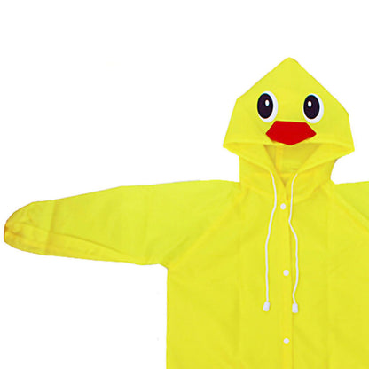 Animal Modeling Children's Raincoat Colorful Cartoon Environmentally Friendly Student Rain Gear Yellow