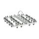 Drying Rack Foldable Matrix Hanging Point 24 Clips Household Drying Rack for Socks Underwear Panties White Grey