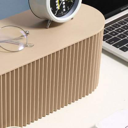Cable Organizer Box Large Capacity Durable ABS Detachable Cover Insulated Cord Management Box for PC TV Appliances Light Coffee Small Size