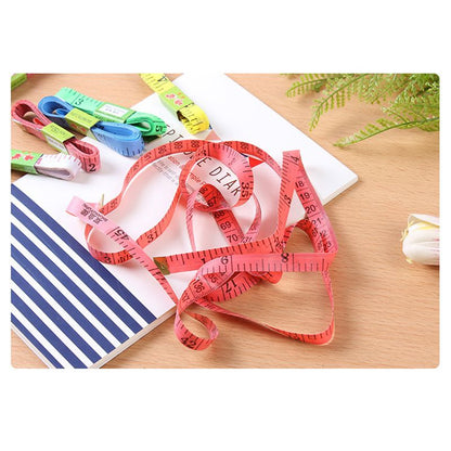 Soft Tape Measure Long Accurate Brilliant Color Cloth Tape Measure for Sewing Tailoring With Iron Head