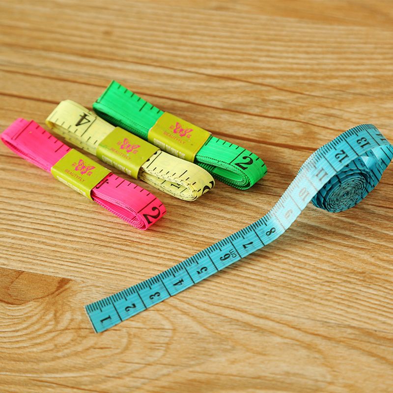 Soft Tape Measure Long Accurate Brilliant Color Cloth Tape Measure for Sewing Tailoring Without Iron Head