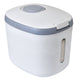 Rice Barrel Storage Box House Sealing Strong Bearing Plastic Flour Tank Can Kitchen Accessories Grey 10KG