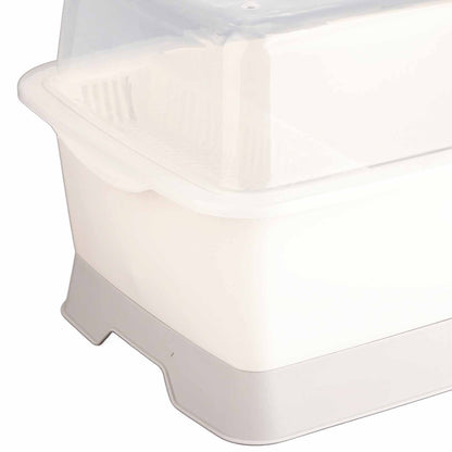 Dish Drainer Minimalist Dustproof Space Saving Dish Drying Bowl with Lid for Home Kitchen M
