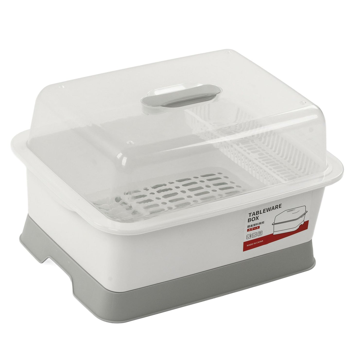 Dish Drainer Minimalist Dustproof Space Saving Dish Drying Bowl with Lid for Home Kitchen L
