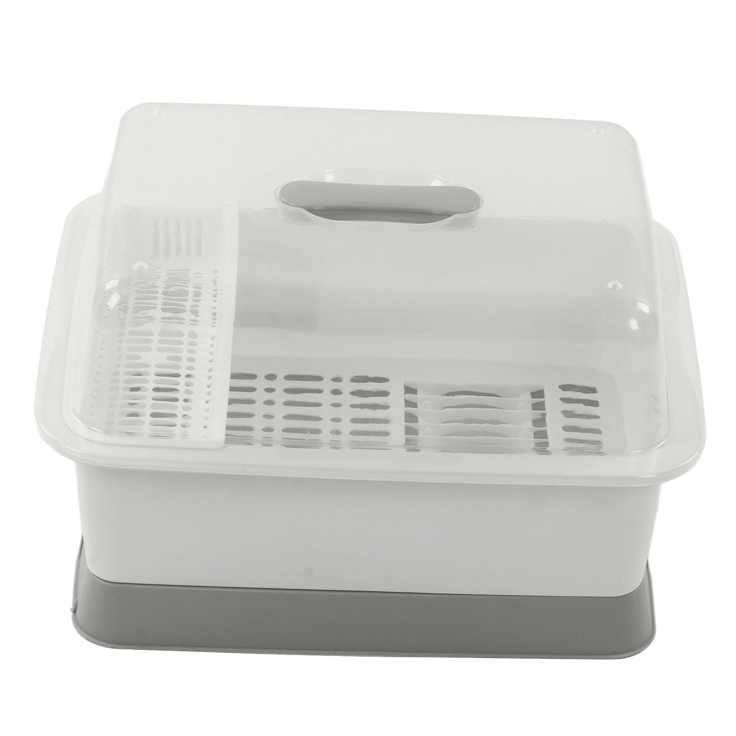 Dish Drainer Minimalist Dustproof Space Saving Dish Drying Bowl with Lid for Home Kitchen L