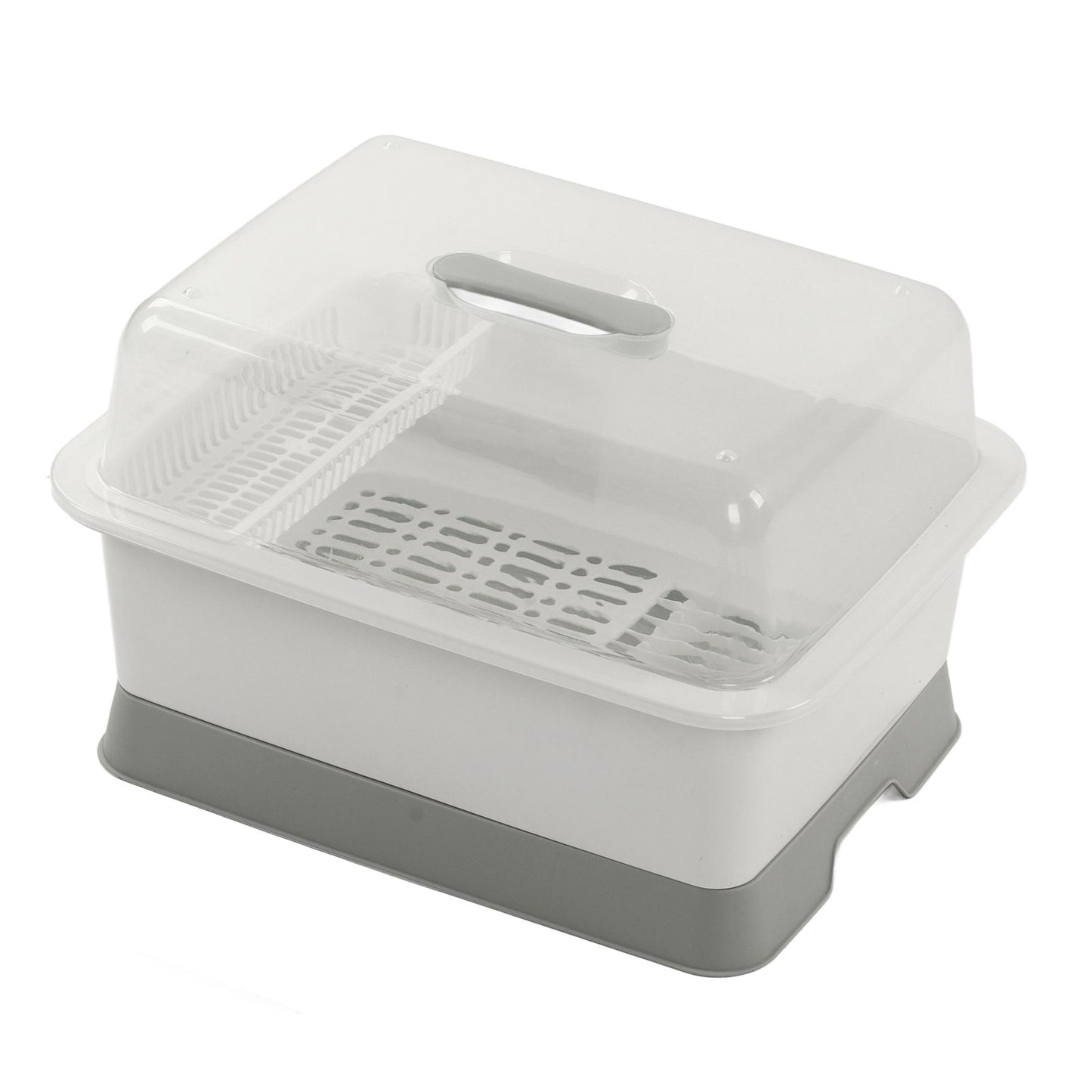 Dish Drainer Minimalist Dustproof Space Saving Dish Drying Bowl with Lid for Home Kitchen L