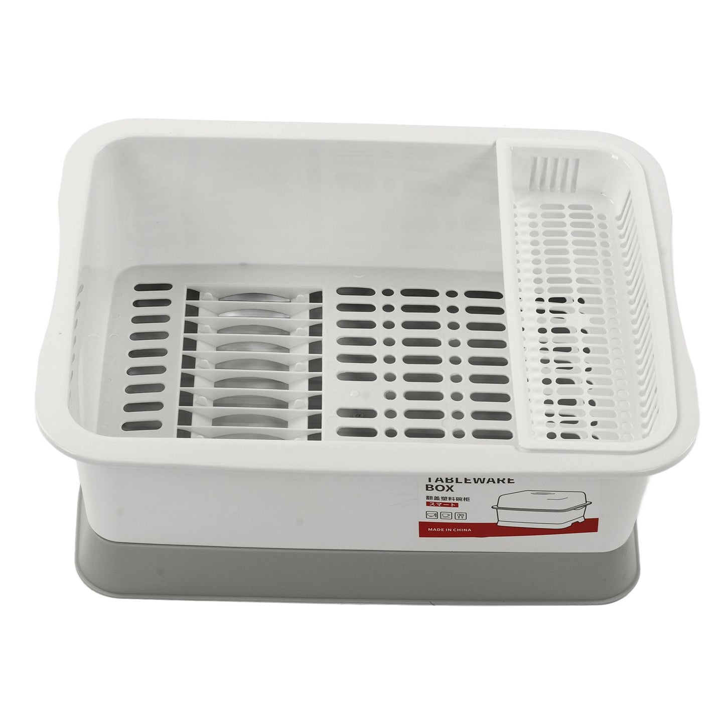Dish Drainer Minimalist Dustproof Space Saving Dish Drying Bowl with Lid for Home Kitchen L