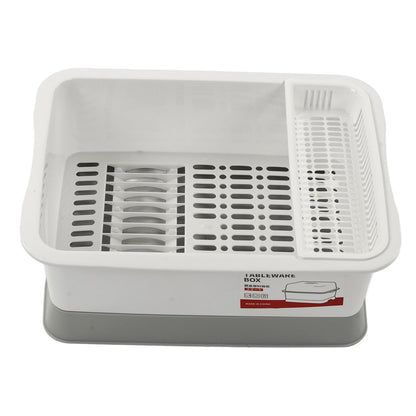 Dish Drainer Minimalist Dustproof Space Saving Dish Drying Bowl with Lid for Home Kitchen L