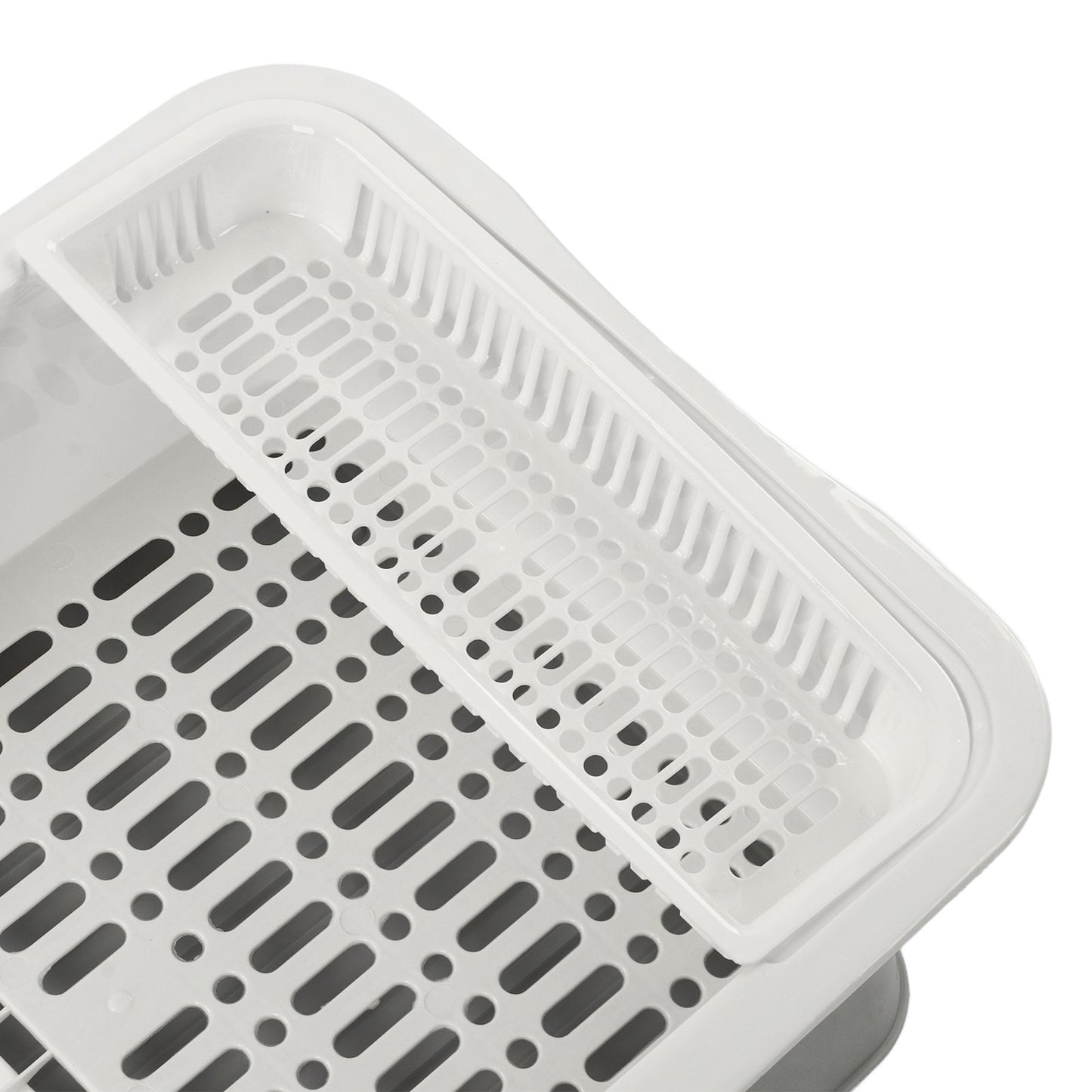 Dish Drainer Minimalist Dustproof Space Saving Dish Drying Bowl with Lid for Home Kitchen L