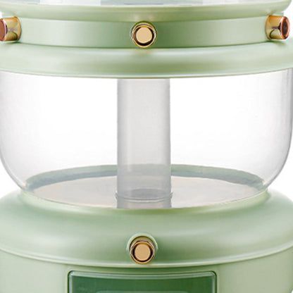 Grains Storage Box Rotatable Sealed Divided Button Rice Storage Tank for Kitchen Home Light Green
