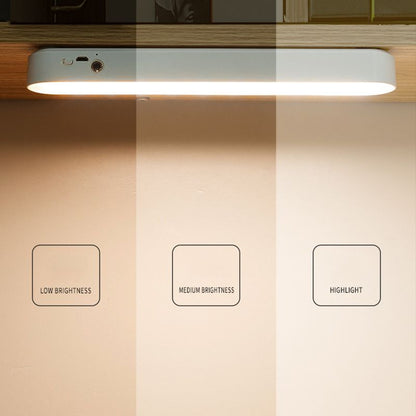 Dorm Reading Light USB LED Eyes Protection Touch Switch Cabinet Closet Rechargeable Night Light White 26cm/10.24in