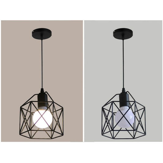 Pendant Light Modern Simple Style Industrial Robust Small Chandelier Hanging Light for Bedroom Aisle Single Head No Bulb