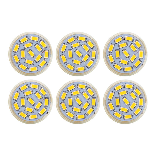 6Pcs GU4 LED Bulb 270LM 15LED Energy Saving Light Bulb MR11 Track Lamp Beads 12V 3W Warm Light 3000K