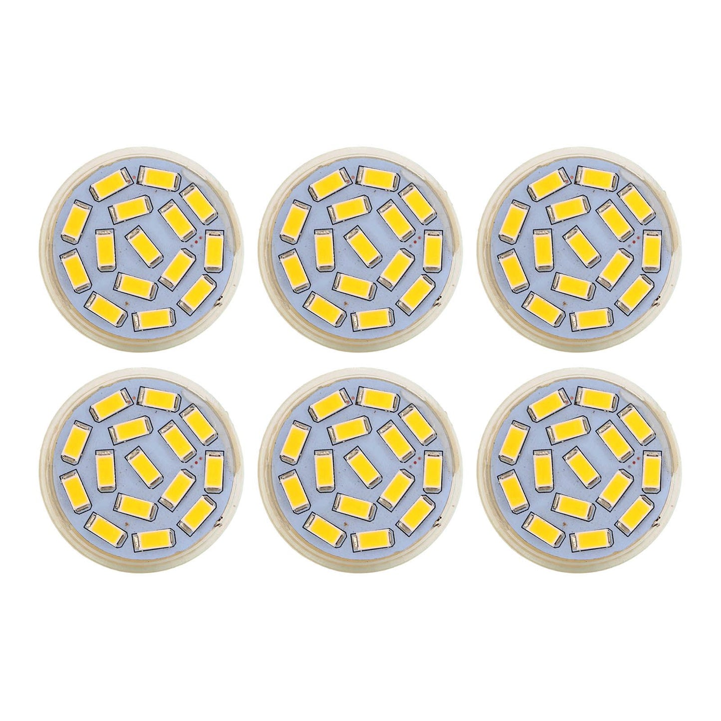 6Pcs GU4 LED Bulb 270LM 15LED Energy Saving Light Bulb MR11 Track Lamp Beads 12V 3W Warm Light 3000K