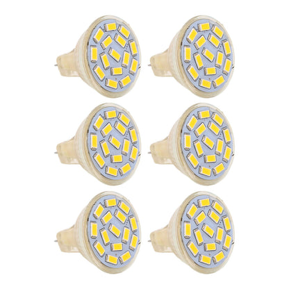 6Pcs GU4 LED Bulb 270LM 15LED Energy Saving Light Bulb MR11 Track Lamp Beads 12V 3W Warm Light 3000K