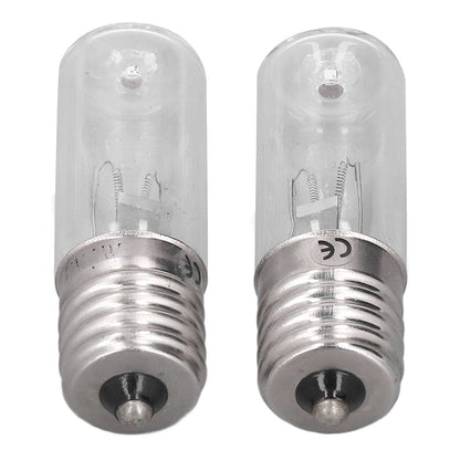2Pcs Refrigerator Cabinet Light Deodorant Mite Removal E17 Lamp 10V 3W UVC Light Bulb