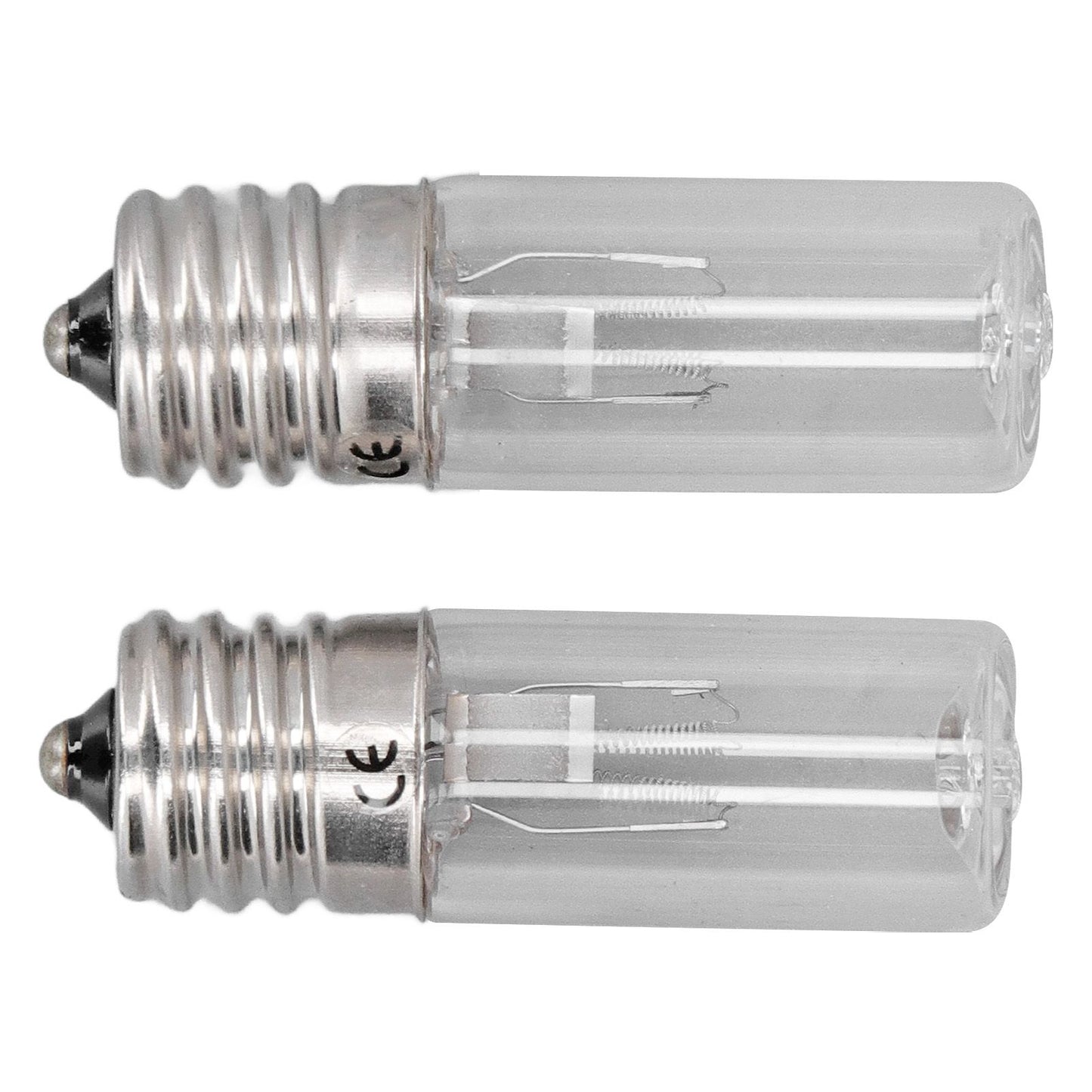 2Pcs Refrigerator Cabinet Light Deodorant Mite Removal E17 Lamp 10V 3W UVC Light Bulb