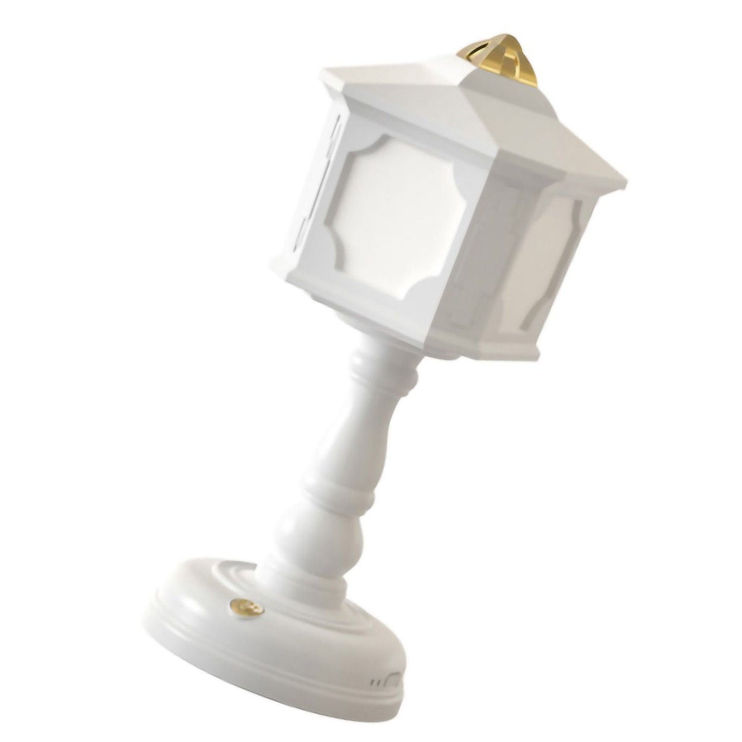 Retro Style Night Lamp Table Lamp Bedside USB Charge Touch Tone Three Color Temperature for Bedroom Dormitory White