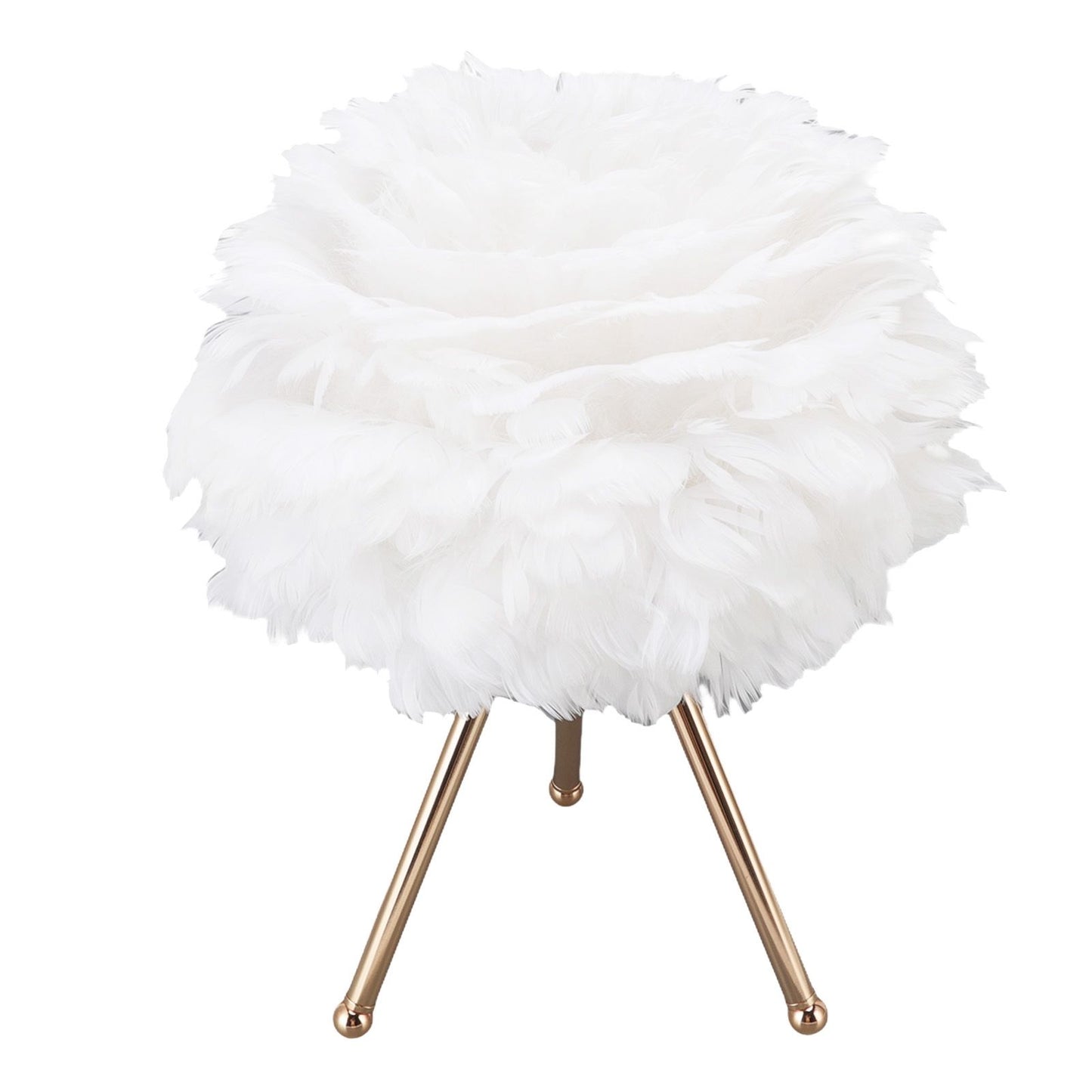 Feather Table Lamp Adjustable Color Brightness Rechargeable Touch Control Decoration Night Light White